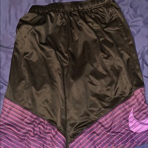 Black and Purple Nike Basketball Shorts